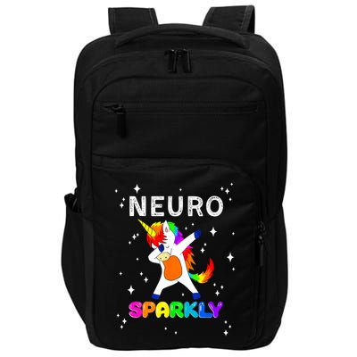 Neurodivergent Neurosparkly Neurodivergence Unicorn ADHD ASD  Impact Tech Backpack