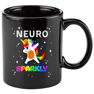 Neurodivergent Neurosparkly Neurodivergence Unicorn ADHD ASD  11oz C Handle Ceramic Mug