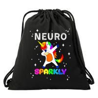 Neurodivergent Neurosparkly Neurodivergence Unicorn ADHD ASD  Drawstring Bag