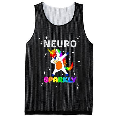 Neurodivergent Neurosparkly Neurodivergence Unicorn ADHD ASD  Mesh Reversible Basketball Jersey Tank