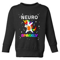 Neurodivergent Neurosparkly Neurodivergence Unicorn ADHD ASD  Toddler Sweatshirt