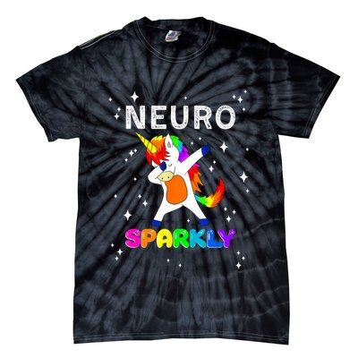 Neurodivergent Neurosparkly Neurodivergence Unicorn ADHD ASD  Tie-Dye T-Shirt