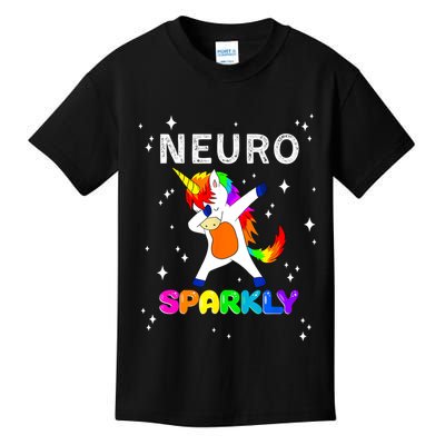 Neurodivergent Neurosparkly Neurodivergence Unicorn ADHD ASD  Kids T-Shirt