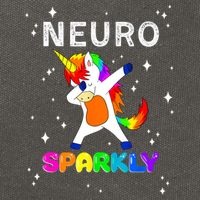Neurodivergent Neurosparkly Neurodivergence Unicorn ADHD ASD  Cotton Canvas Backpack