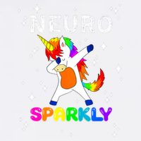 Neurodivergent Neurosparkly Neurodivergence Unicorn ADHD ASD  Garment-Dyed Sweatshirt