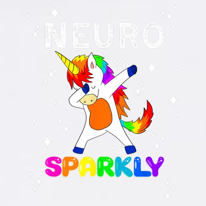 Neurodivergent Neurosparkly Neurodivergence Unicorn ADHD ASD  Garment-Dyed Sweatshirt