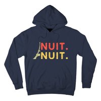 Nuit Nuit Night Night French Words Paris Tower Hoodie