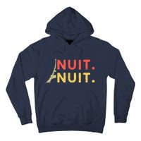 Nuit Nuit Night Night French Words Paris Tower Tall Hoodie