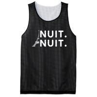 Nuit Nuit Night Night French Words Paris Tower Eiffel Mesh Reversible Basketball Jersey Tank