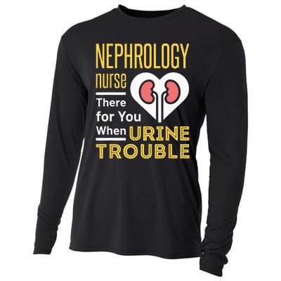 Nephrology Nurse Nursing Dialysis Funny When Urine Trouble Cooling Performance Long Sleeve Crew