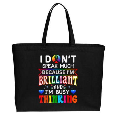 Neurodiversity Neurodivergent Non Verbal Autism Mom Cotton Canvas Jumbo Tote