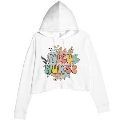 NICU Nurse Neonatal ICU Nurse Infant Care Specialist Newborn Crop Fleece Hoodie