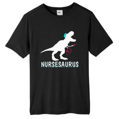 NurseSaurus Nurse-a-saurus Nurse for RN LPN Tall Fusion ChromaSoft Performance T-Shirt