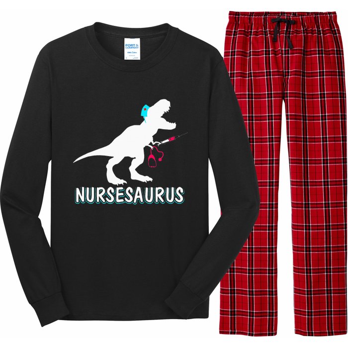 NurseSaurus Nurse-a-saurus Nurse for RN LPN Long Sleeve Pajama Set