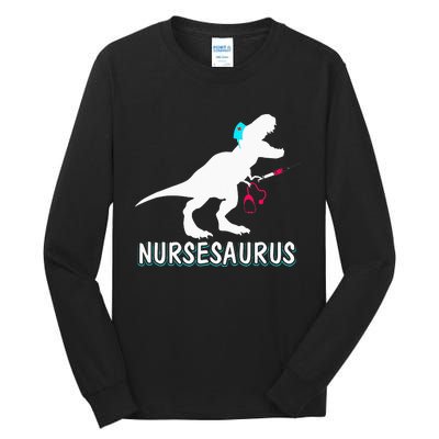 NurseSaurus Nurse-a-saurus Nurse for RN LPN Tall Long Sleeve T-Shirt