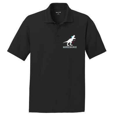 NurseSaurus Nurse-a-saurus Nurse for RN LPN PosiCharge RacerMesh Polo