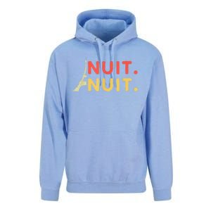 Nuit Nuit Night Night French Words Paris Tower Eiffel Unisex Surf Hoodie