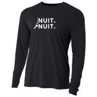 Nuit Nuit Night Night French Words Paris Tower Eiffel Cooling Performance Long Sleeve Crew