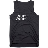 Nuit Nuit Night Night French Words Paris Tower Eiffel Tank Top