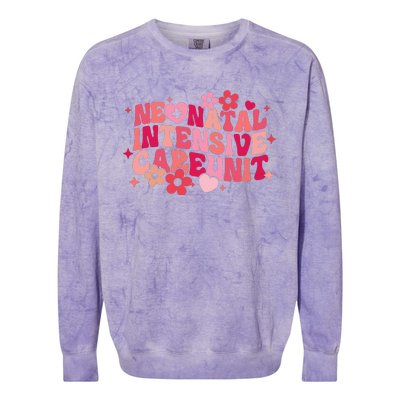 Nicu Nurse Nicu Nurse Colorblast Crewneck Sweatshirt