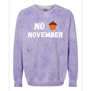 No Nut November Challenge Funny Meme Colorblast Crewneck Sweatshirt