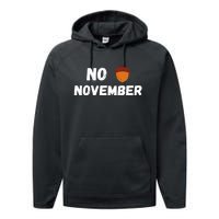 No Nut November Challenge Funny Meme Performance Fleece Hoodie