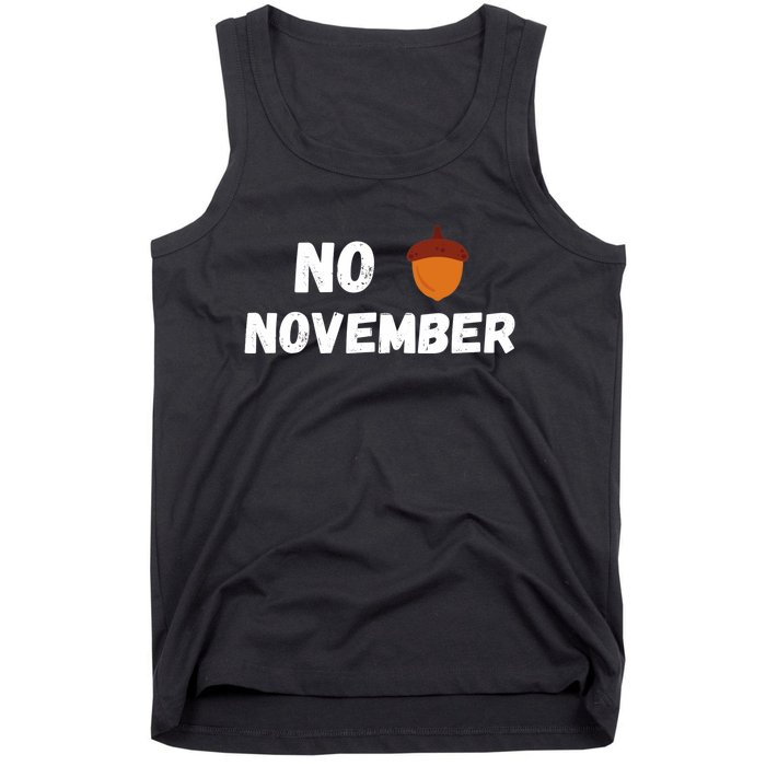 No Nut November Challenge Funny Meme Tank Top