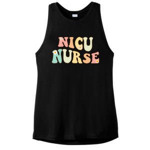 Nicu Nurse Neonatal Icu Nurse Infant Care Specialist Newborn Funny Gift Ladies PosiCharge Tri-Blend Wicking Tank