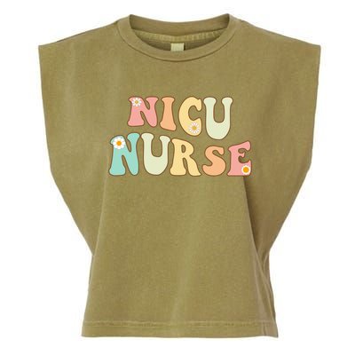 Nicu Nurse Neonatal Icu Nurse Infant Care Specialist Newborn Funny Gift Garment-Dyed Women's Muscle Tee