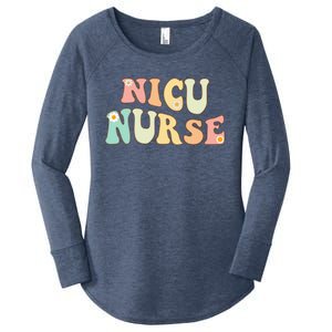 Nicu Nurse Neonatal Icu Nurse Infant Care Specialist Newborn Funny Gift Women's Perfect Tri Tunic Long Sleeve Shirt