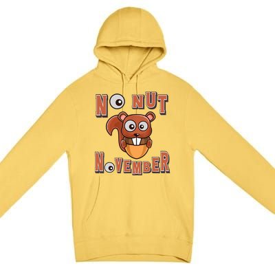 No Nut November Stay Strong NNN Funny Meme Premium Pullover Hoodie