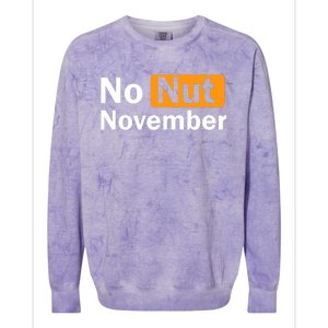 No Nut November Challenge Funny Design Colorblast Crewneck Sweatshirt