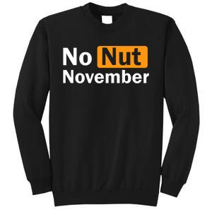 No Nut November Challenge Funny Design Sweatshirt