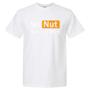 No Nut November Challenge Funny Design Garment-Dyed Heavyweight T-Shirt