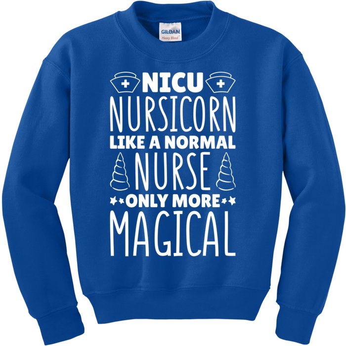 Nicu Nurse Nicu Nursicorn Gift Kids Sweatshirt