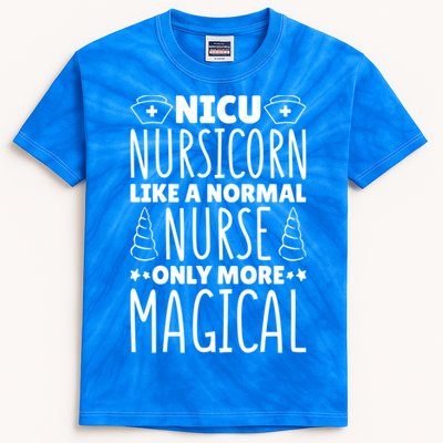 Nicu Nurse Nicu Nursicorn Gift Kids Tie-Dye T-Shirt