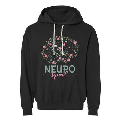 Neurology Neuro Nurse Neuro Tech Neuro Squad Garment-Dyed Fleece Hoodie