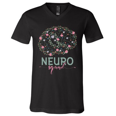 Neurology Neuro Nurse Neuro Tech Neuro Squad V-Neck T-Shirt