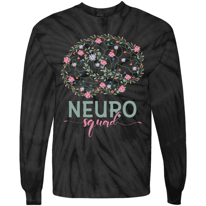 Neurology Neuro Nurse Neuro Tech Neuro Squad Tie-Dye Long Sleeve Shirt