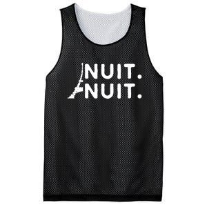 Nuit Nuit Night Night French Words Paris Tower Eiffel Mesh Reversible Basketball Jersey Tank