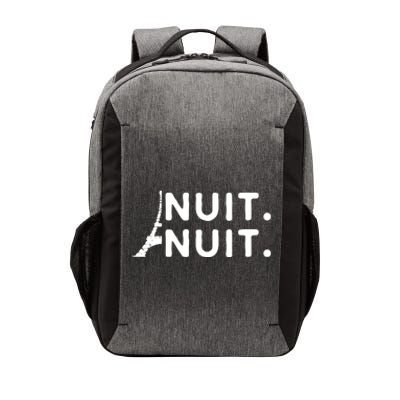 Nuit Nuit Night Night French Words Paris Tower Eiffel Vector Backpack