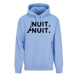 Nuit Nuit Night Night French Words Paris Tower Eiffel Unisex Surf Hoodie