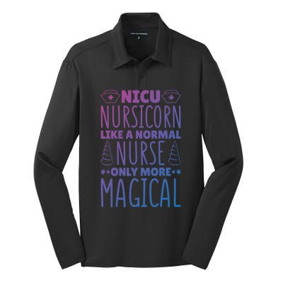 Nicu Nurse Nicu Nursicorn Gift Silk Touch Performance Long Sleeve Polo