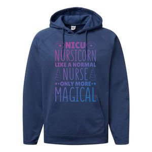 Nicu Nurse Nicu Nursicorn Gift Performance Fleece Hoodie