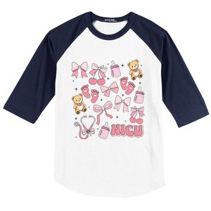 Nicu Nurse Neonatal Itensive Care Unit Nursing Baseball Sleeve Shirt