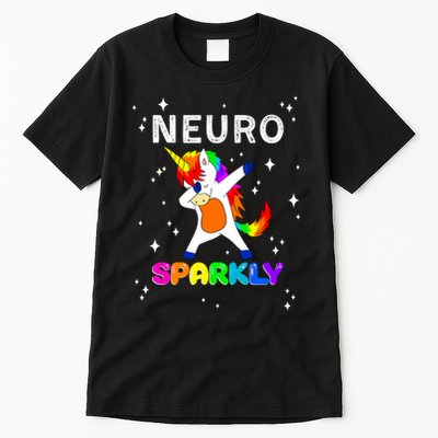 Neurodivergent Neurosparkly Neurodivergence Unicorn Tall T-Shirt