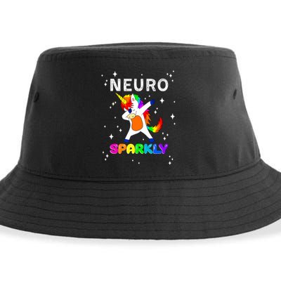 Neurodivergent Neurosparkly Neurodivergence Unicorn Sustainable Bucket Hat