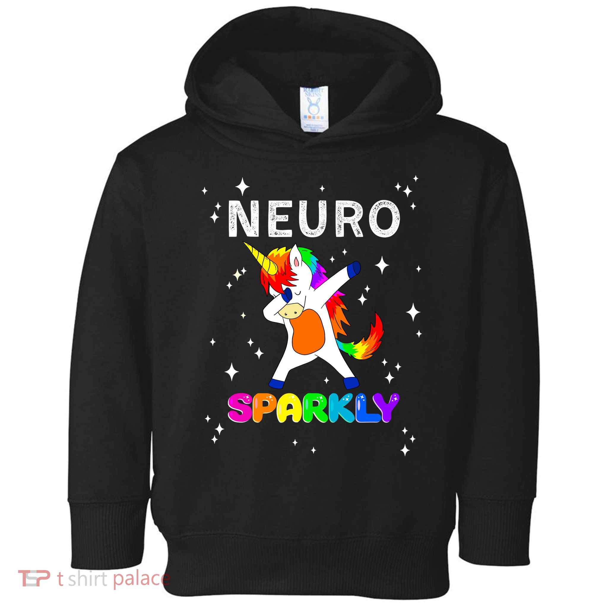 Neurodivergent Neurosparkly Neurodivergence Unicorn Toddler Hoodie