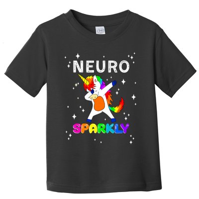 Neurodivergent Neurosparkly Neurodivergence Unicorn Toddler T-Shirt