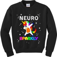 Neurodivergent Neurosparkly Neurodivergence Unicorn Kids Sweatshirt